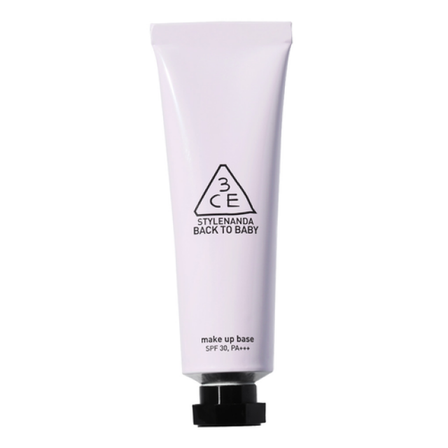 Kem lót 3CE Back To Baby Make Up Base Lavender