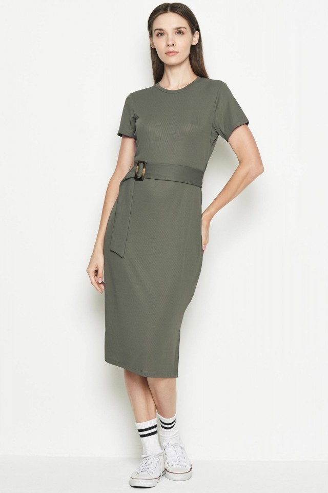 Đầm ôm dài Midi Padini Authentics Màu xanh lá