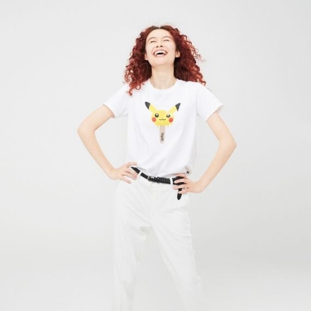 Áo thun nữ cổ tròn Uniqlo Pokemon (UT Graphic) 