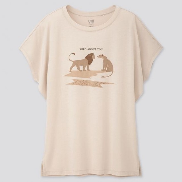 Áo thun nữ cổ tròn Uniqlo Lion King (UT Graphic) 