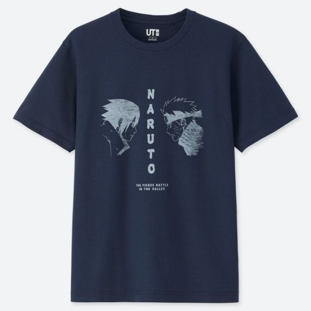 Áo thun nam cổ tròn Uniqlo Naruto (Manga UT Graphic) 