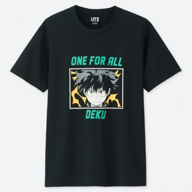 Áo thun nam cổ tròn Uniqlo My Hero Academia (Manga UT Graphic) 