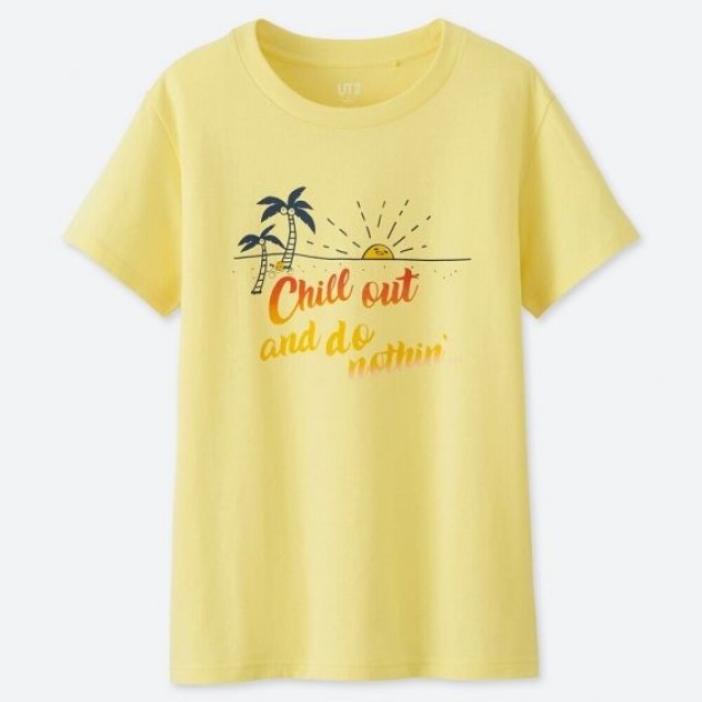 Áo thun nữ Uniqlo Gudetama - SANRIO Characters UT Graphic 