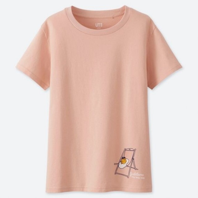 Áo thun nữ Uniqlo Gudetama - SANRIO Characters UT Graphic 