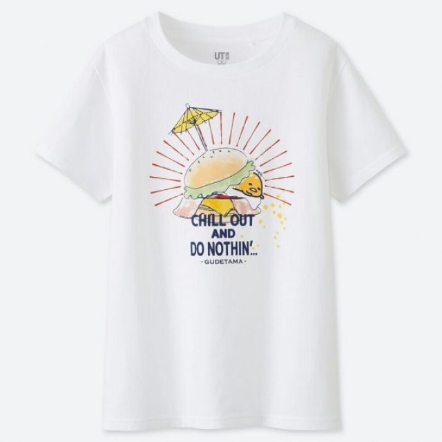 Áo thun nữ Uniqlo Gudetama - SANRIO Characters UT Graphic 