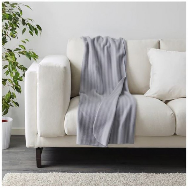 Chăn mền VITMOSSA IKEA chính hãng Malaysia màu ghi 120x160 