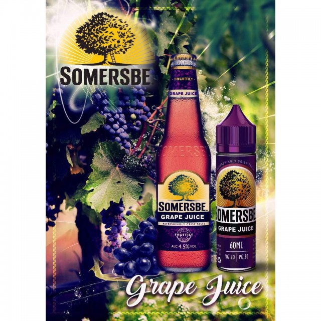 Tinh dầu VAPE Somersbe Garden PREMIUM 60ml Grape E-Juice - Malaysia