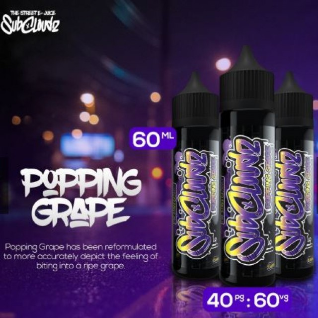 Tinh dầu VAPE SUB CLOUDZ 60ml Popping Grape E-Juice Flavor - Malaysia