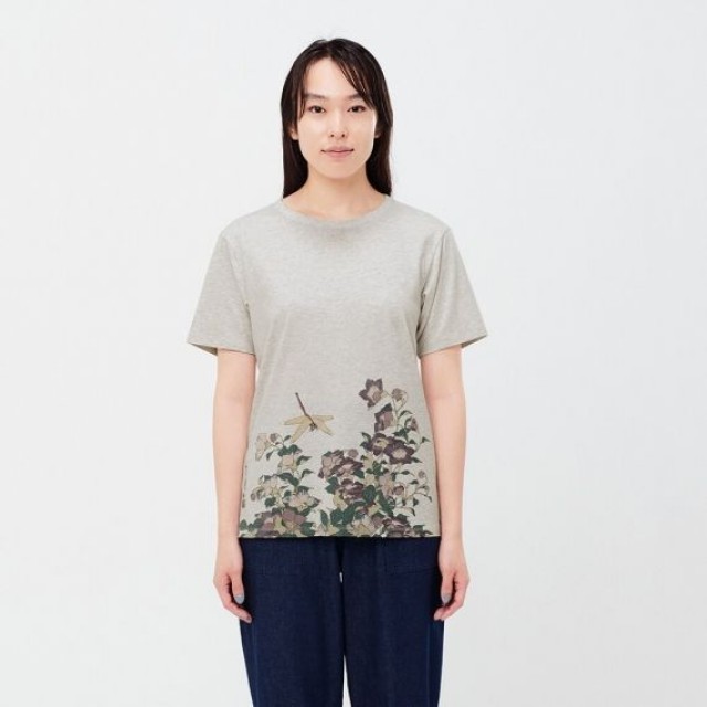 Áo thun nữ Uniqlo EDO UKIYO-E UT Katsushika Hokusai 