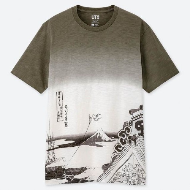 Áo thun nam Uniqlo EDO UKIYO-E UT Katsushika Hokusai 