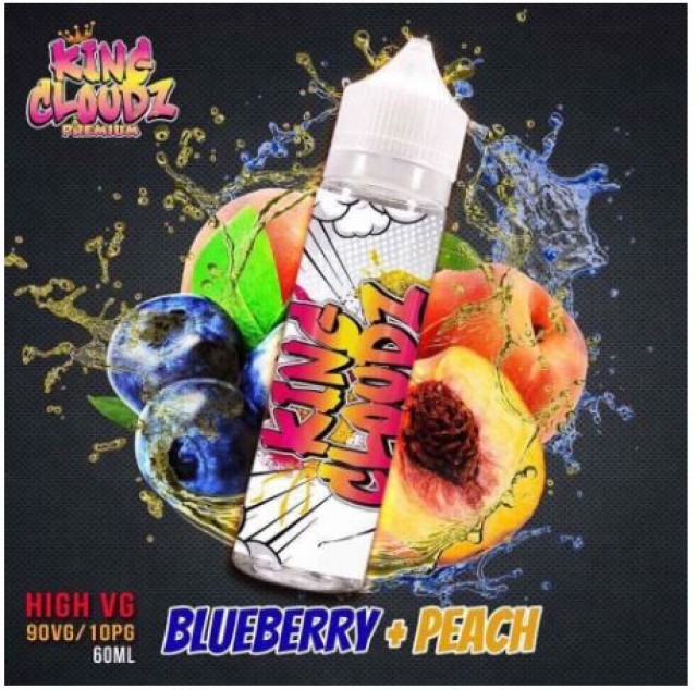 Tinh dầu E-juice King Cloudz Premium Ice Freeze High VG Blueberry Peach
