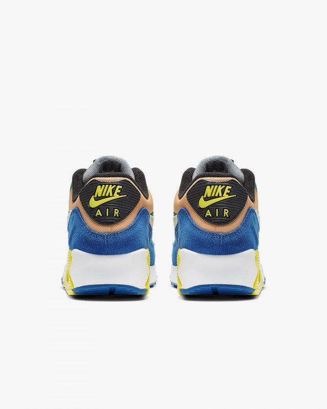 Giày thời trang nam Nike Air Max 90 - Blue/Yellow/Green/White 