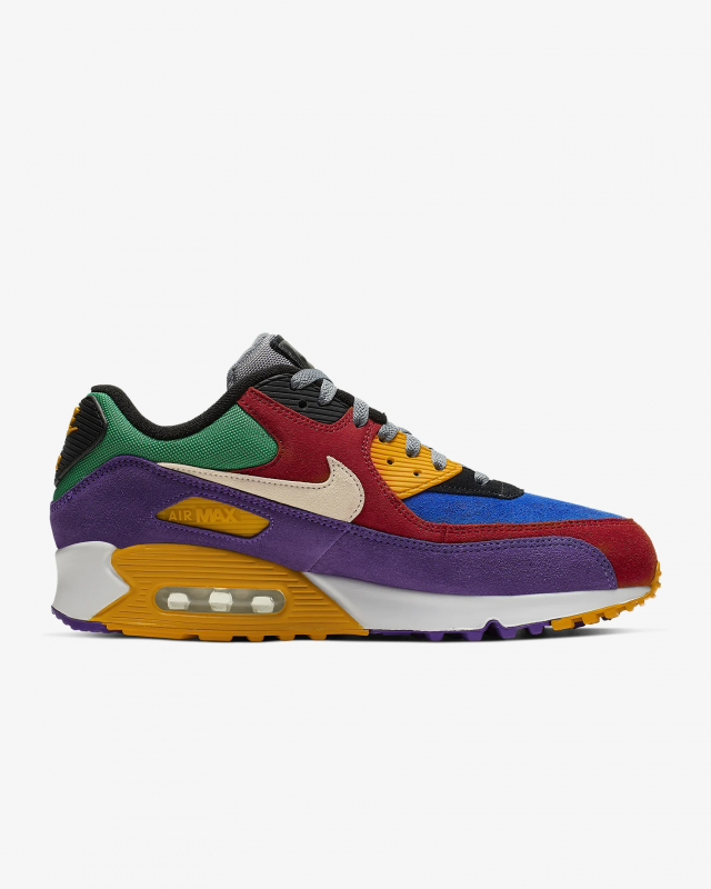 Giày thời trang nam Nike Air Max 90 - Purple/Orange/Red/White 