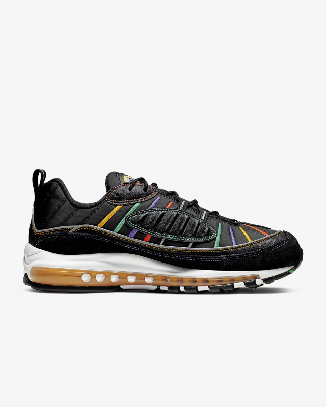 Giày thời trang nam Nike Air Max 98 Premium - Black 