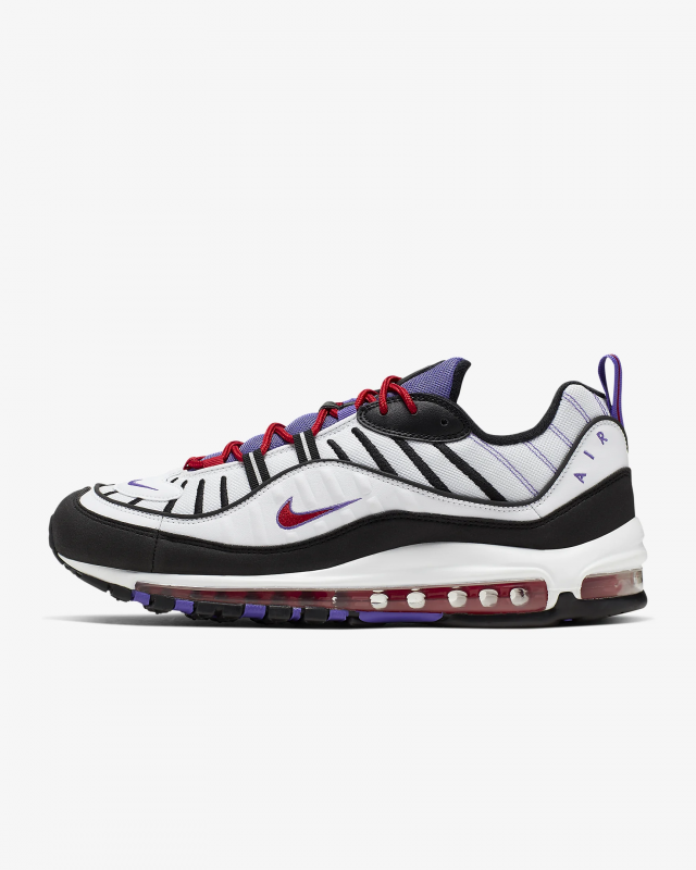 Giày thời trang nam Nike Air Max 98 - White/Black/Purple 