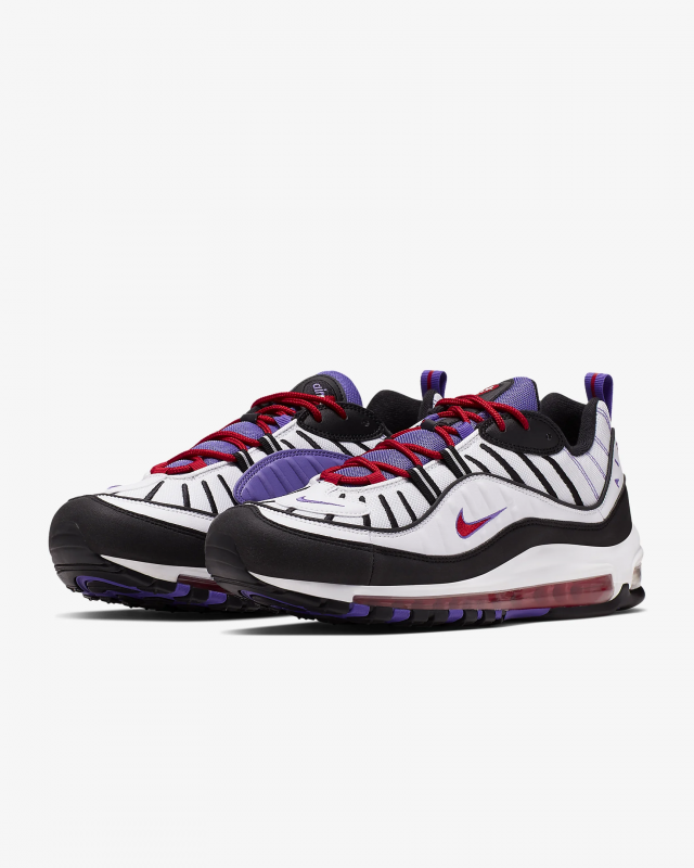 Giày thời trang nam Nike Air Max 98 - White/Black/Purple 