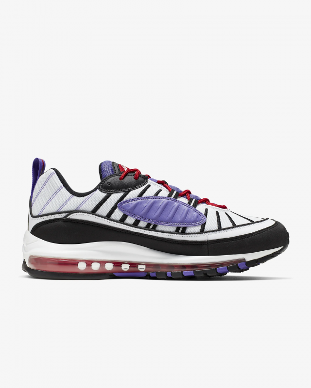 Giày thời trang nam Nike Air Max 98 - White/Black/Purple 