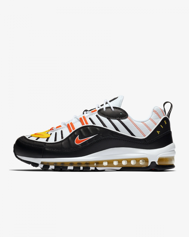 Giày thời trang nam Nike Air Max 98 - Black/White/Orange 