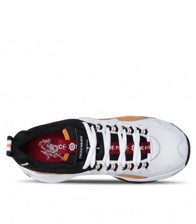 Giày thể thao nữ SKECHERS D'Lites 3 x One Piece White/Orange/Black 