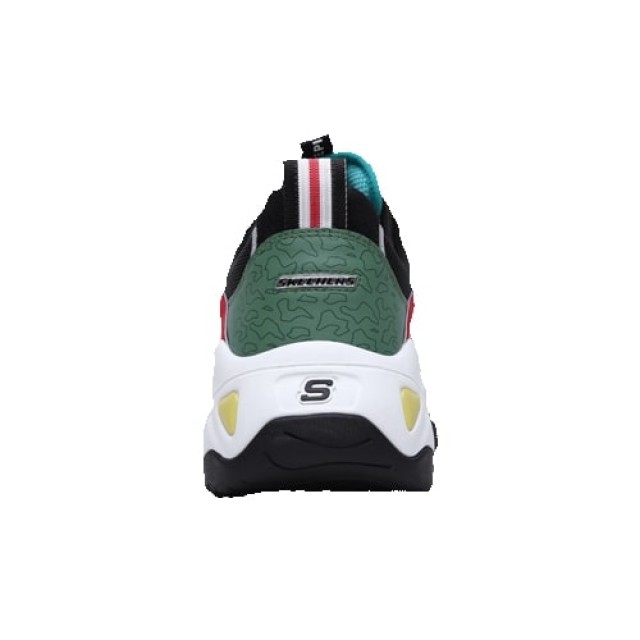 Giày thể thao nữ SKECHERS D'Lites 3 x One Piece White/Black/Red/Green 