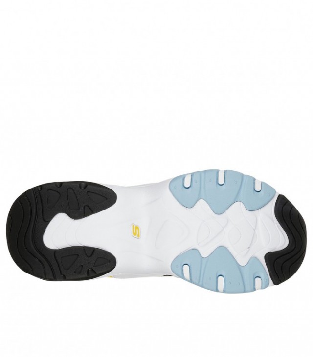 Giày thể thao nữ SKECHERS D'Lites 3 x One Piece White/Black/Blue/Yellow 