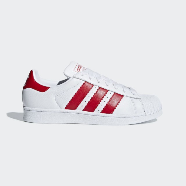 Giày thời trang nam Adidas Superstar White/Red 