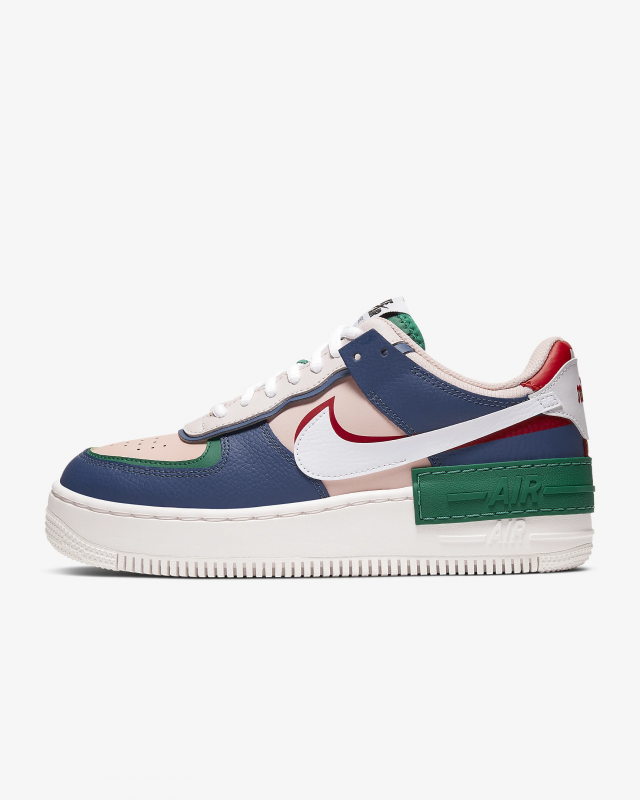 Giày thời trang nữ Nike Air Force 1 Shadow - Mystic Navy/Echo Pink/Gym Red/White 