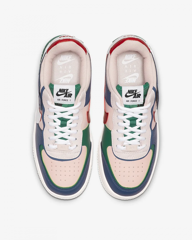 Giày thời trang nữ Nike Air Force 1 Shadow - Mystic Navy/Echo Pink/Gym Red/White 