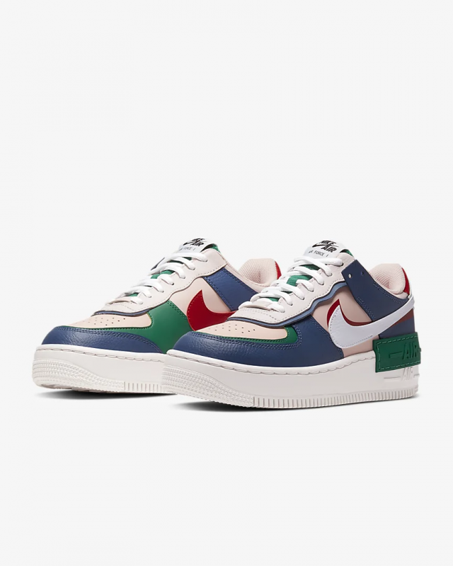 Giày thời trang nữ Nike Air Force 1 Shadow - Mystic Navy/Echo Pink/Gym Red/White 