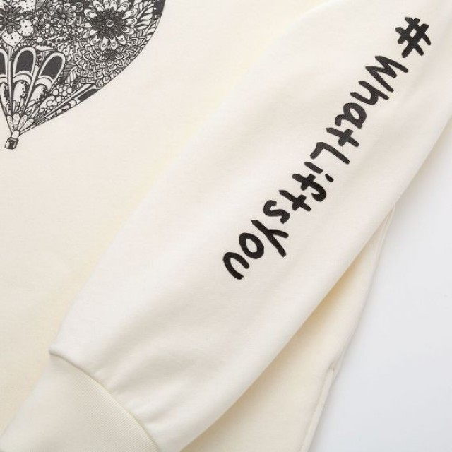 Áo đầm nữ dài Uniqlo WOMEN Urban Walls Sweat Long Sleeve Dress 