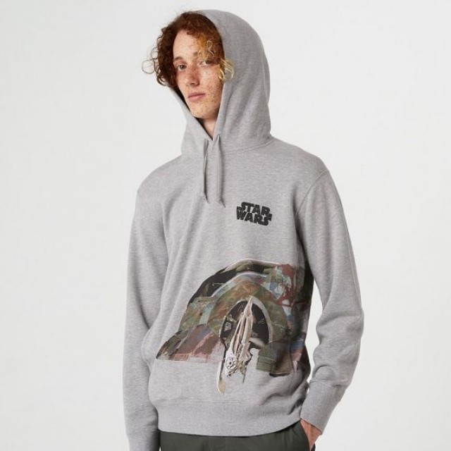 Áo hoodie nam tay dài Uniqlo STAR WARS FOREVER Sweat 