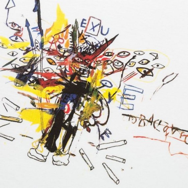 Áo thun nam cổ tròn Uniqlo Crossing Lines UT Jean-Michel Basquiat 