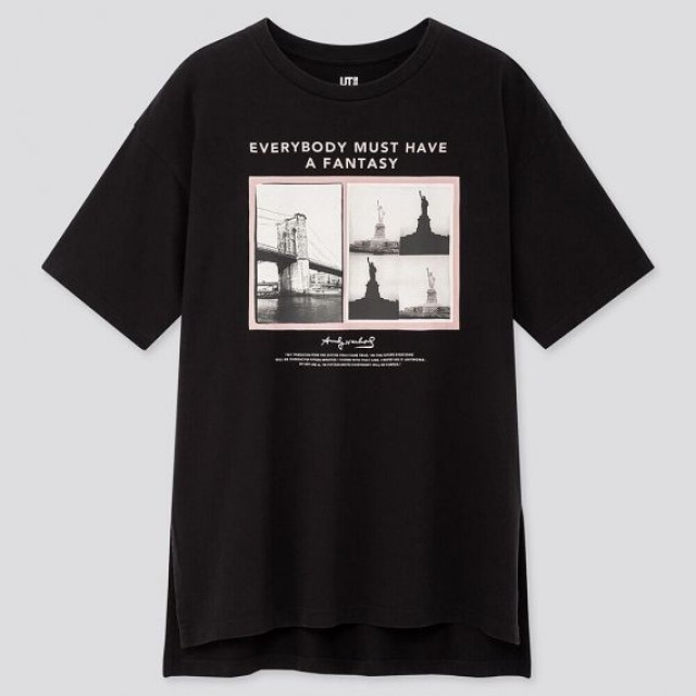 Áo thun nữ cổ tròn Uniqlo Andy Warhol: From A to B and Back Again Oversized UT 