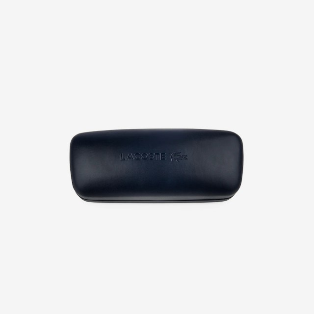 Kính mát Lacoste Navigator Metal Leather Punch màu Striped Grey