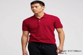 Áo thun polo UNIQLO nam - Màu đỏ