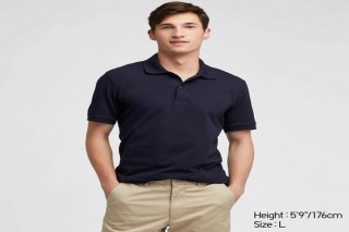 Áo thun polo UNIQLO nam - Màu navy