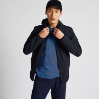 Áo khoác nam bỏ túi chống nước Pocketable Parka màu navy 