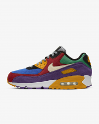 Giày thời trang nam Nike Air Max 90 - Purple/Orange/Red/White 