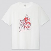 Áo thun nữ cổ tròn Uniqlo DISNEY STORIES 